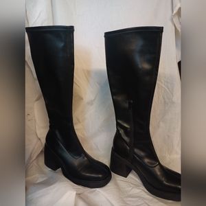 Wild fable Women's Azzahya Stretch Tall Dress Boots